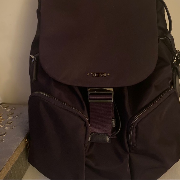 Tumi Rivas Nylon Backpack in Mulberry - Picture 3 of 6